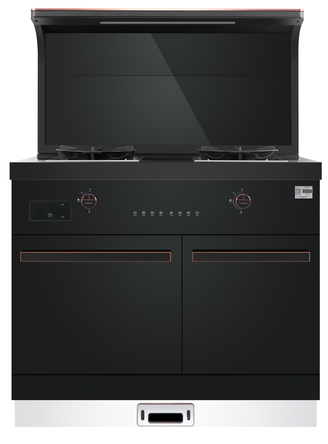 通透个性的现代简约厨房，帅丰集成灶也能轻松驾驭