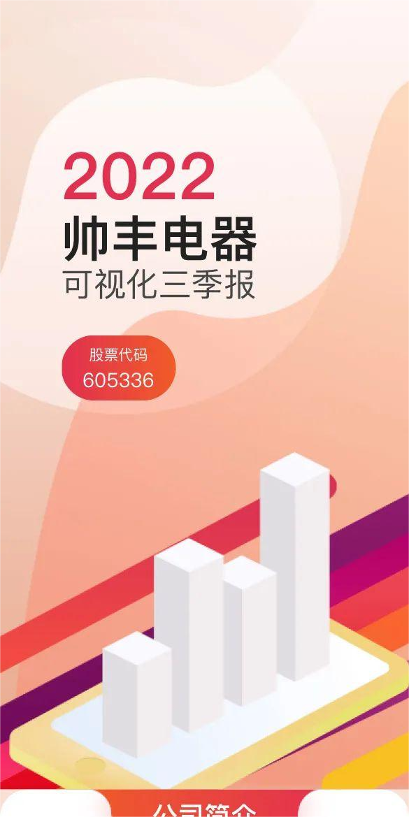 帅丰电器前三季度营收7.09亿，结构持续优化，经营稳健动能强劲