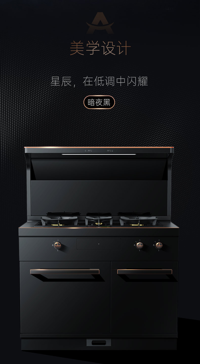 帅丰星辰X1双子星蒸烤独立(100Pro)集成灶