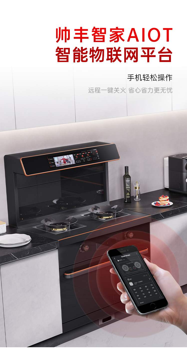 帅丰星辰X6蒸烤独立集成灶