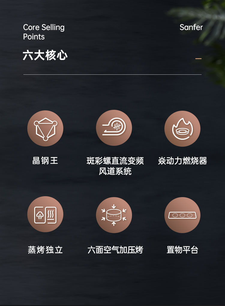 帅丰S3蒸烤独立集成灶