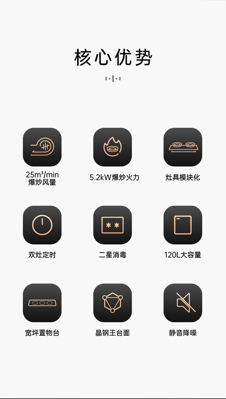 帅丰S3消毒柜款集成灶
