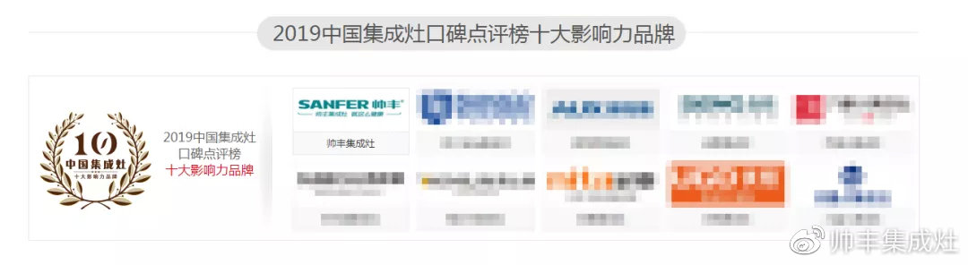 2019年多次上榜十大品牌,帅丰引领行业风向标 2019年多次上榜十大品牌,帅丰引领行业风向标